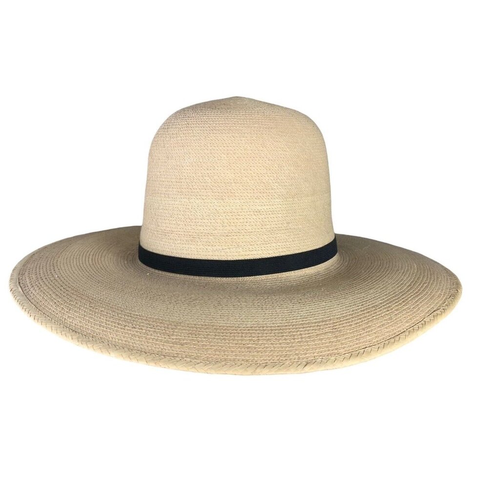 Sun Body Hat 7 (56) Guatemalan Palm Leaves Straw Hat Wide Brim